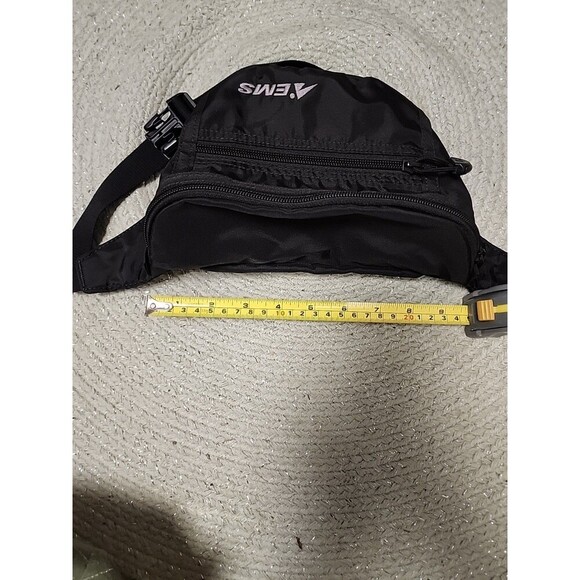 Ems black waist bag fanny pack two compartments hiking camping - Picture 7 of 10